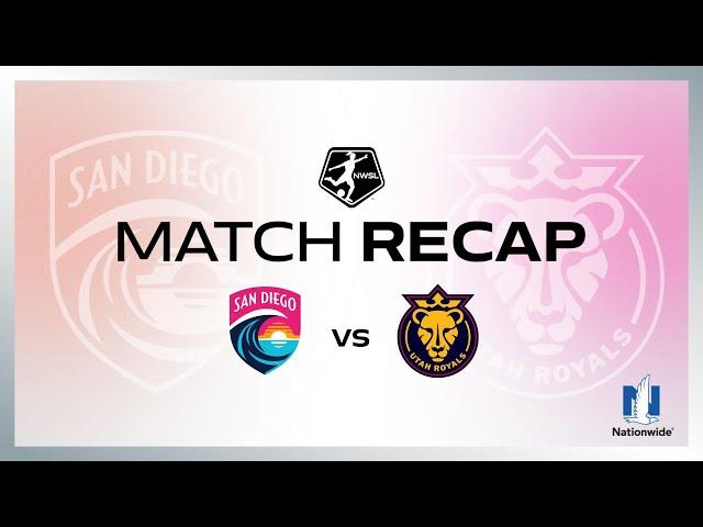 FULL HIGHLIGHTS | San Diego Wave FC vs. Utah Royals FC