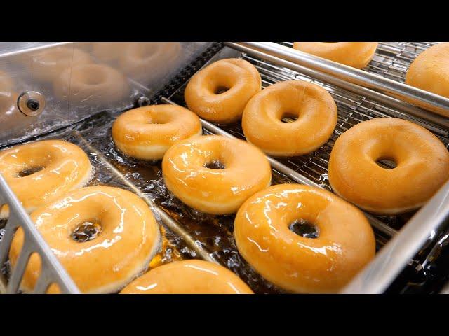 How to make various donuts machine, chocolate glazed, matcha, tomato and bazil - Korean food