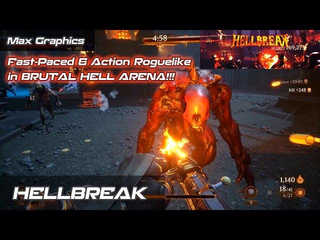 HELLBREAK | Fast-Paced Action Roguelike in BRUTAL HELL ARENA! | DEMO #fastpacedgame #boomershooter