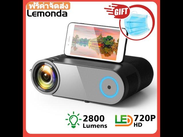 Lemonda YG421 Mini Projector LED 720P Projector Portable Wireless WiFi Multi Screen Video Beamer