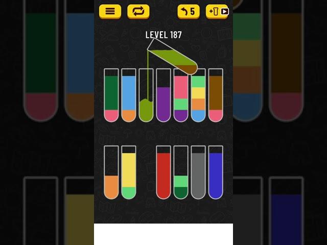 【Water Sort Puzzle】 Level 187