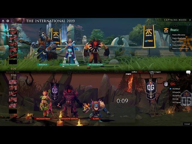 [EN] OG vs Fnatic - The International 2019 Group Stage