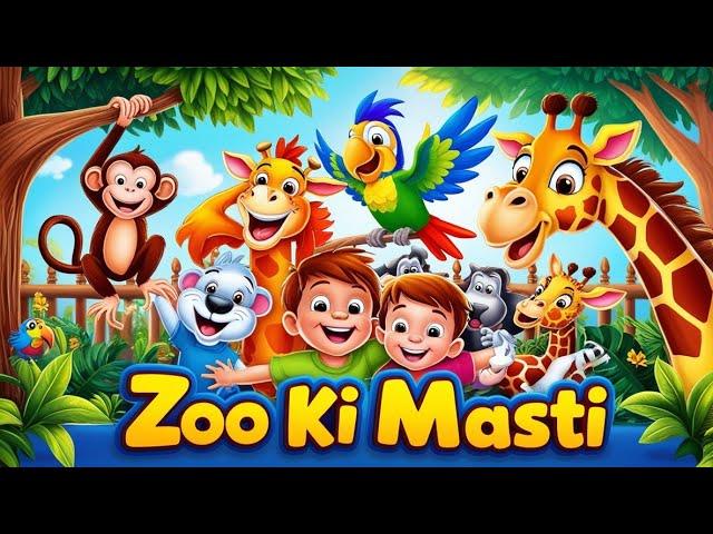 Zoo Ki Masti | Fun Animal Adventure Song for Kids | 3D Animated Zoo Fun @NEKSTUDIO