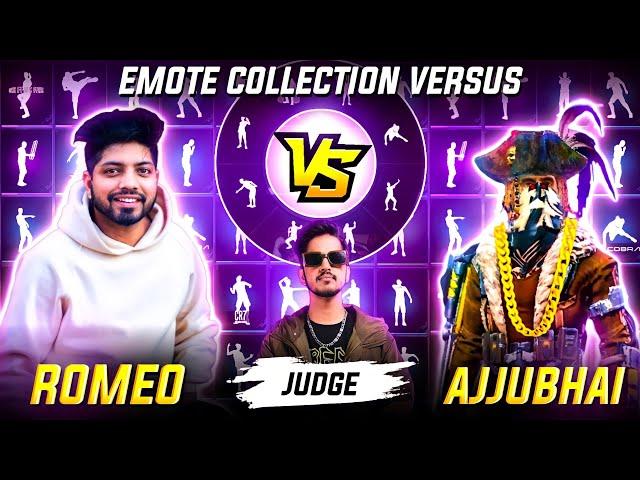 Total Gaming & Romeo Best Emote Collection Versus- Amitbhai Judge- World Funniest Emote Versus