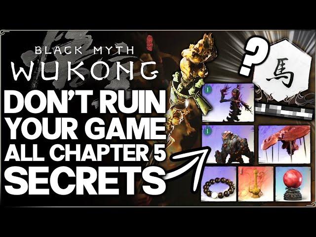 Black Myth Wukong - Only 0.01% of Players Found the BEST Weapon - ALL Chapter 5 Secrets You Missed!