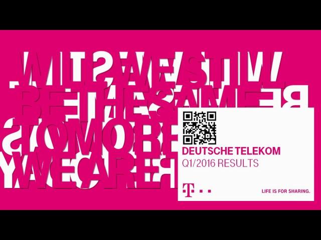 Deutsche Telekom's Q1-2016 investor conference call