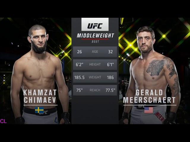 mma fight Khamzat Chimaev Gerald Meerschaert