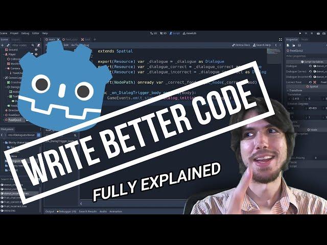 Godot 3D: Code architecture course in a single video  * custom signals * dynamic resources * more!