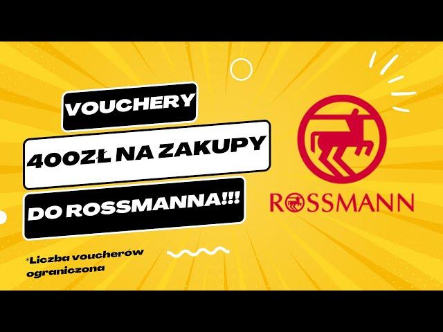 Jak dostać KOD RABATOWY na 400zł do Rossmann ZA DARMO  DZIAŁA 2024 