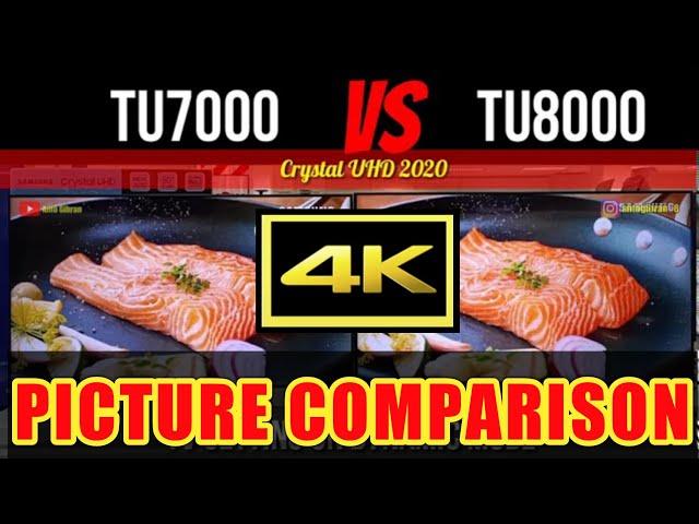 Samsung TU7000 vs TU8000 \\ 4K Picture Comparison