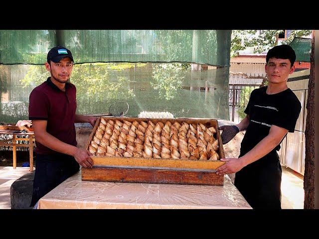 1500 Samosa Recipe by Uzbek Cuisine | UZBEK STREET FOOD | Perfect Samosa | Meat Samosa