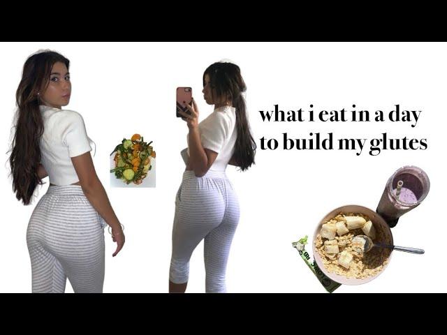 WHAT I EAT IN A DAY TO BUILD MY GLUTES | mia paris