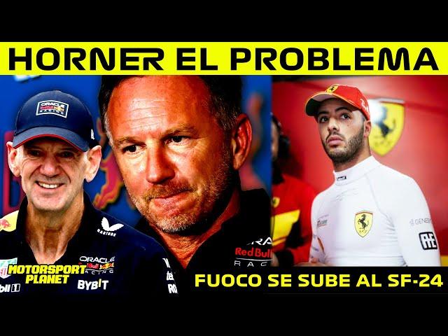 HORNER la CAUSA de los PROBLEMAS de RED BULL? CULPABLE SALIDA de NEWEY FUOCO se SUBE al SF-24