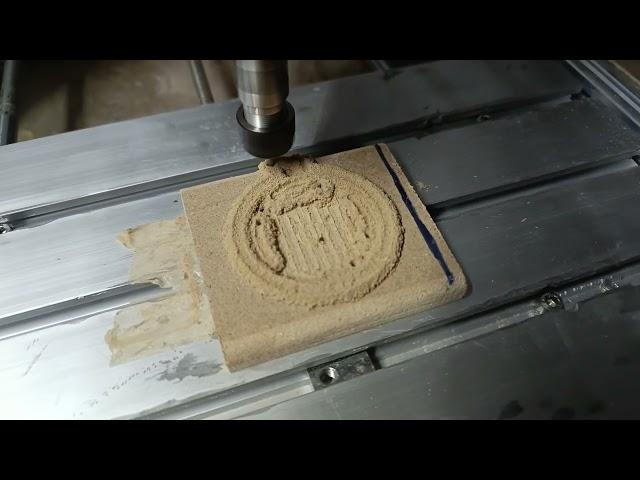 DIY CNC machine 3 axis - test on MDF