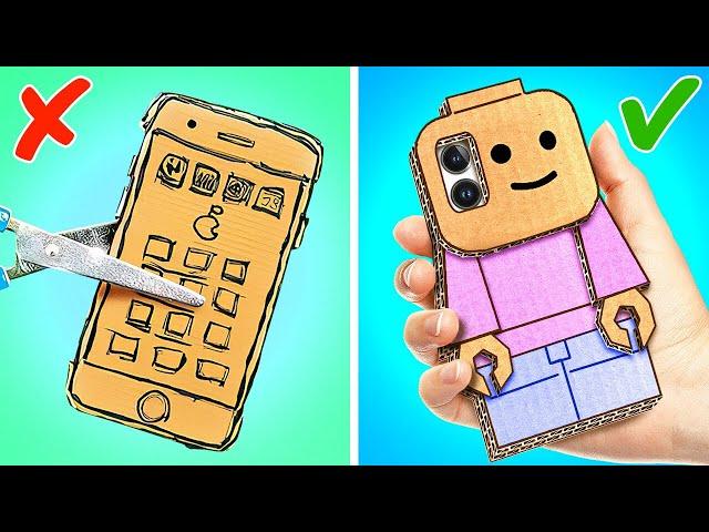 DIY Lego Phone Case ️ * LEGO Crafts and Gadgets With Your Favorite Characters *