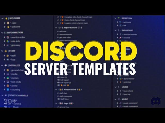 Must-Have 30+ Discord Server Templates for Quick Setup!