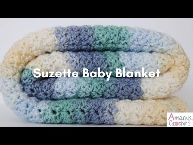 Suzette Baby Blanket | Easy Crochet Tutorial