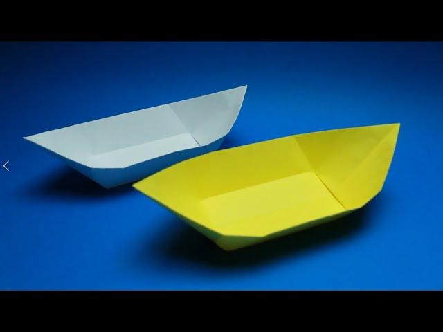 How to make a boat out of paper. Origami boat