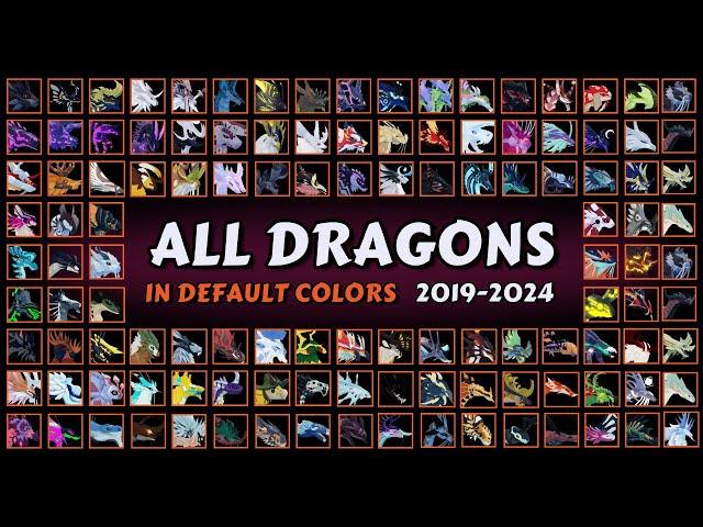 ALL DRAGONS in Dragon Adventures Roblox in Default colors (2019-2024)