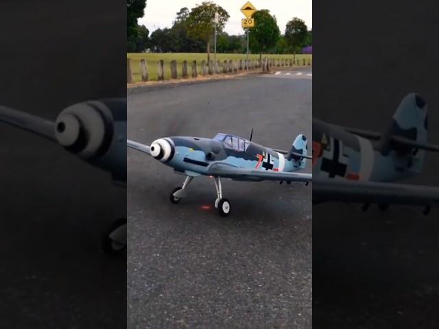 Bf109 1.3m taking off  #rc #shorts