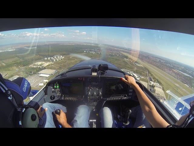 Approach and landing in Baneasa-Aurel Vlaicu Airport LRBS