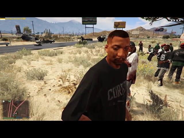 GTA 5 - 30 Bodyguards Mod 2.1 and War with Police