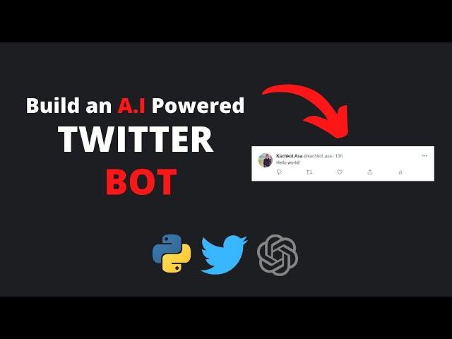 A.I powered twitter bot that generate tweets by it's own | Python