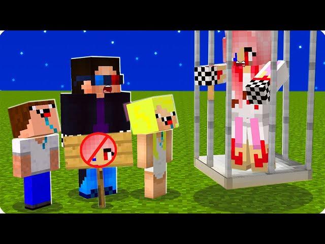 ПОЧЕМУ МЫ ПОСАДИЛИ ЛЕСКУ В КЛЕТКУ В МАЙНКРАФТ! ШЕДИ ЛЕСКА НУБИК И БРОК MINECRAFT