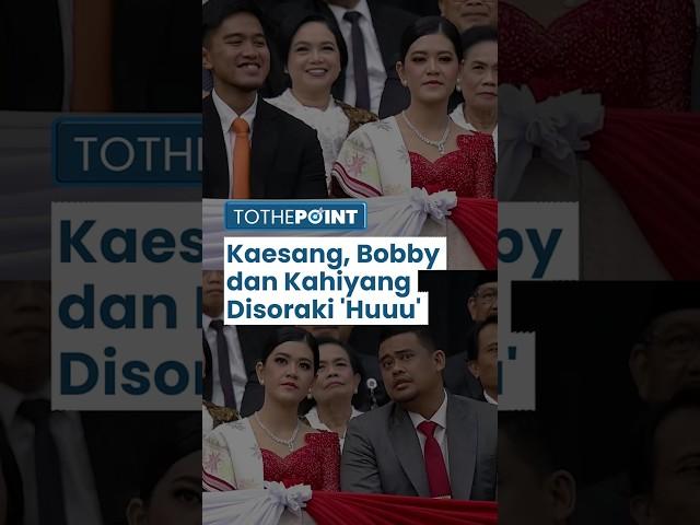 Detik-detik Kaesang, Bobby dan Kahiyang Disoraki saat Pelantikan Prabowo Jadi Presiden RI