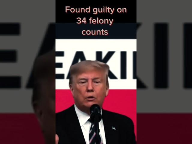 Trump found guilty on 34 felony counts #trumpguilty #trump #felon #breakingnews #trumpverdict #news