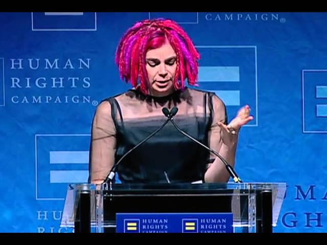 Lana Wachowski receives the HRC Visibility Award