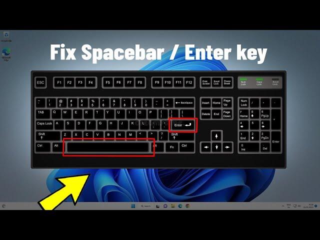 Fix Spacebar Or Enter key Not Working in Windows 11 / 10 | How To Solve space bar / enter Button ⌨️