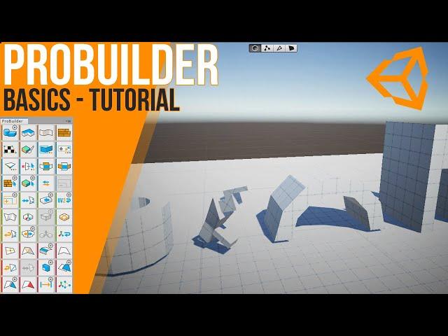 How to use ProBuilder - basics | Unity | Tutorial