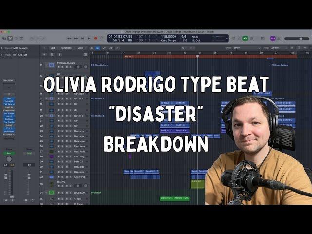 Olivia Rodrigo Type Beat "disaster" LIVE BREAKDOWN