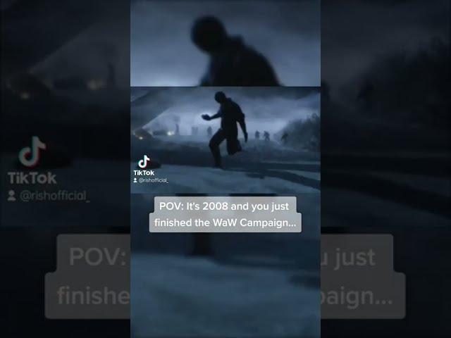 POV: Completing the WAW campaign in 2008  #shorts #pov #worldatwar #codzombiesmemes #zombies #cod