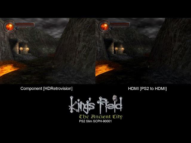 King's Field 4 Component vs HDMI Comparison