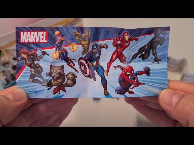 New 2020! Kinder Surprise eggs T3 Marvel - Супергерои распаковка упаковки на 3 киндер - сюрприза