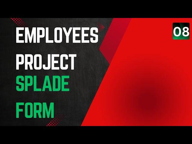 8 Update User with Splade Form | Laravel Splade Tutorial Employees Management Project