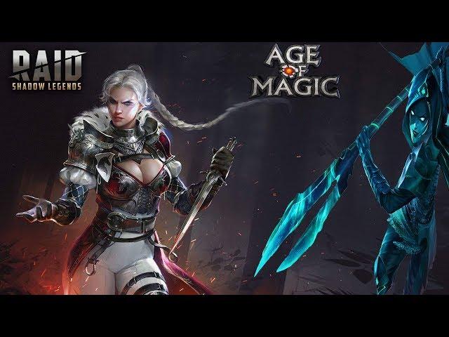 Age of Magic vs RAID: Shadow Legends. Первый взгляд.