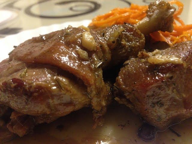 Braised Duck slices in its own juice. Simple and tasty recipe !!!