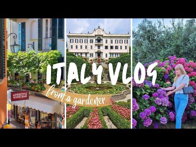 Italy Vlog, Touring Lake Como Gardens & Italian Garden Center Haul