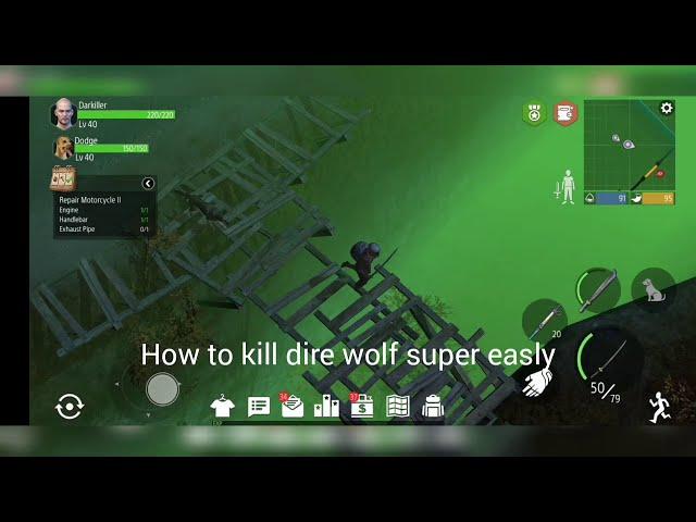 Easy Way To Kill Dire Wolf/Z Shelter Survival.Episode - 33