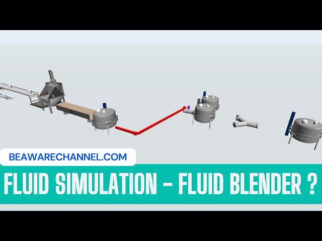 Fluid Blender | Fluid Simulation | process simulation tutorial | flexsim basics | Leansimcorp