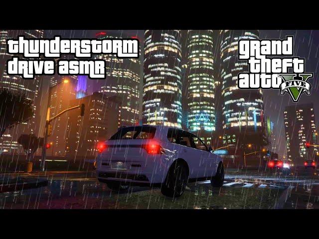 GTA ASMR ️ Putting You to Sleep in a Thunderstorm ️  CLOSE UP Ear to Ear Whispering