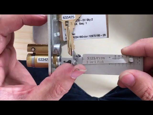 Check Out the Lishi 2-in-1 C123/S123 Pick In Action!