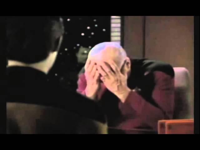 Picard's Epic Double Facepalm