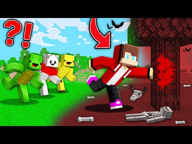 JJ Speedrunner Have DEADLY TOUCH vs Hunters : JJ vs Mikey and Banana Kid in Minecraft Maizen!