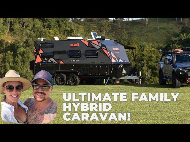 Ultimate FAMILY Hybrid Caravan Review- JAWA Tarwarri 18 (Triple Bunks) | Mavo's Camp Coffee Tutorial