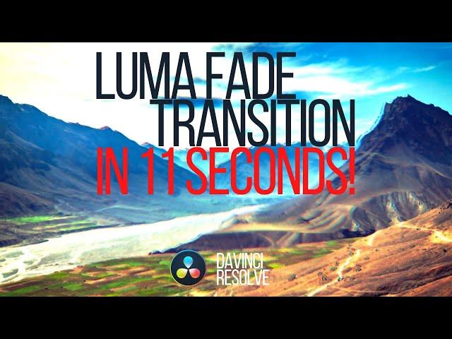 Fast easy Luma Fade Transition in Davinci Resolve 16.2