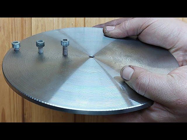 Great idea! Made a homemade tool for series production of disks on the lathe